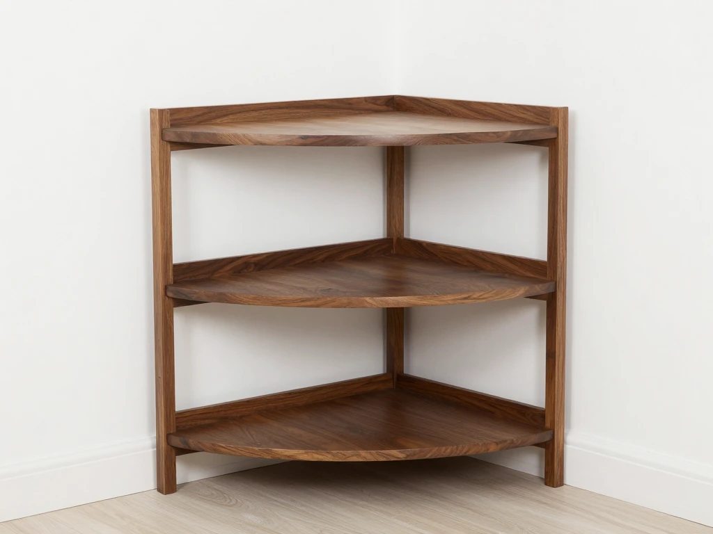 Three-tier corner shelf by Vorlumennlox
